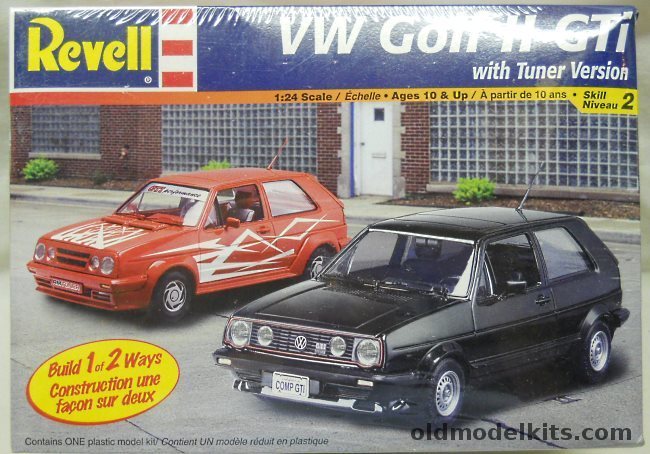 Revell 1/24 Volkswagen VW Golf II GTI - Stock or Tuner Version, 85-2394 plastic model kit